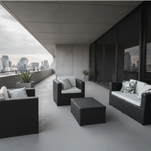 Set LAOS apto exterior negro